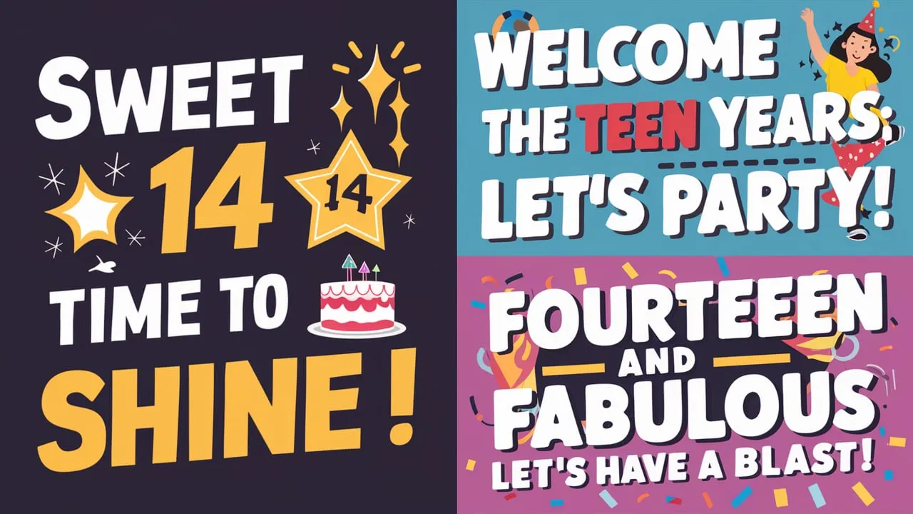 14th Birthday Captions