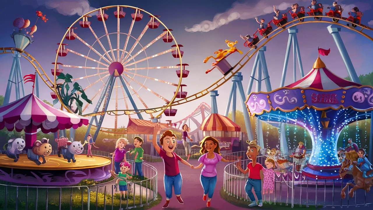 Amusement Park Captions