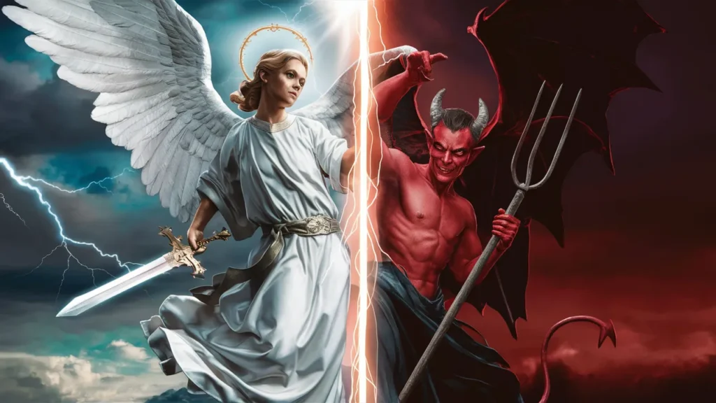 Angel Devil Captions for Girls