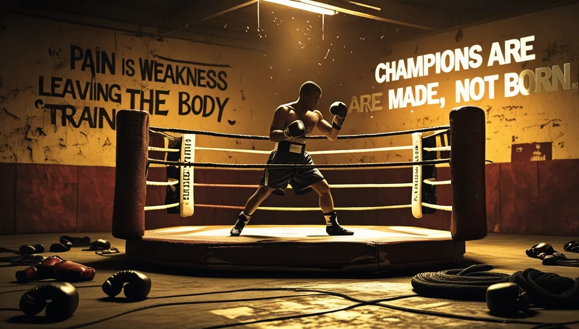 Boxing Training Captions