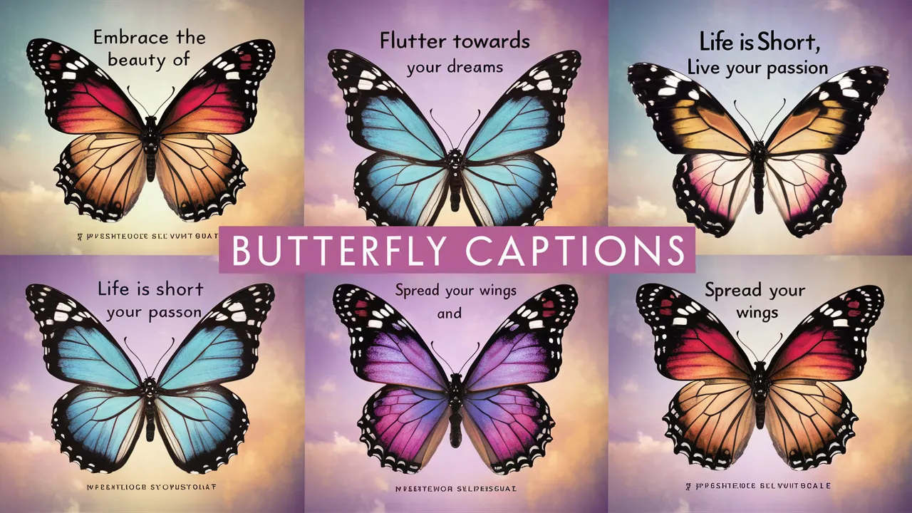 Butterfly Captions