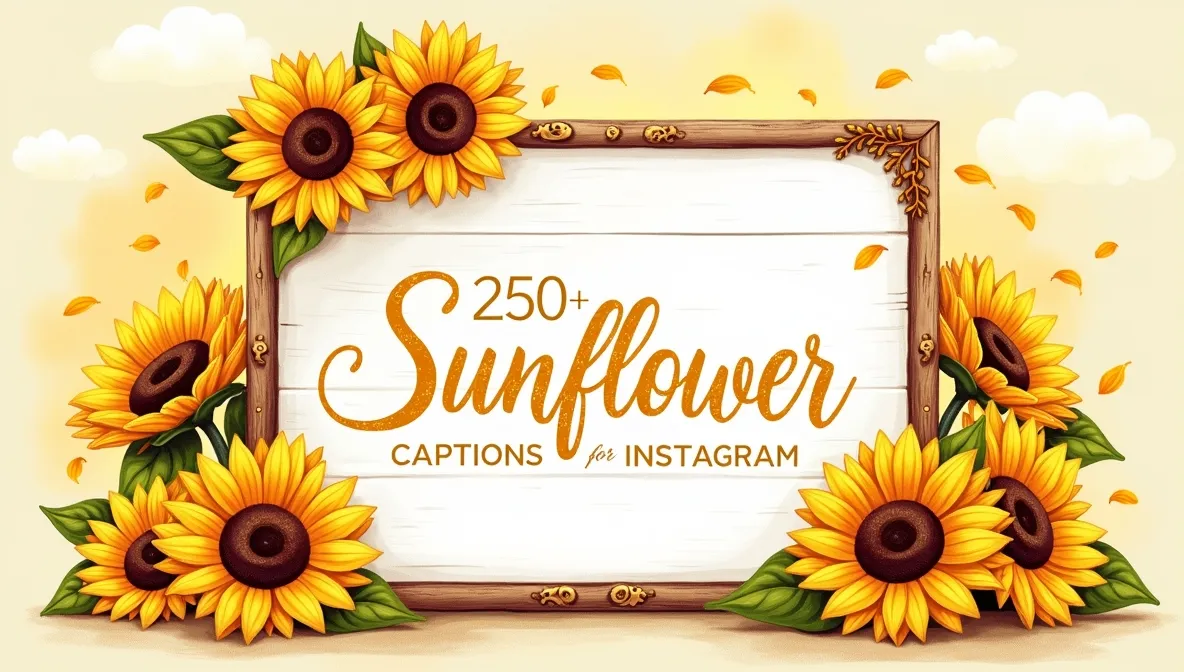 Sunflower Captions