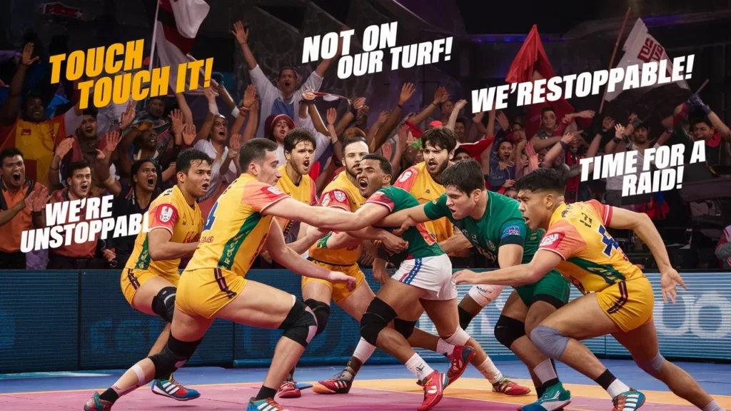 Kabaddi Captions for Practice and Training Sessions