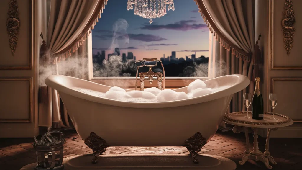 Luxury Bath Time Captions