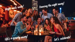 Night Out Captions