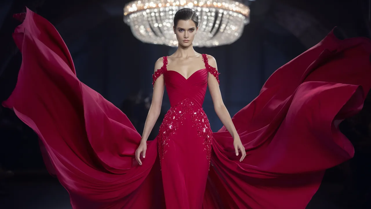 Red Dress Captions
