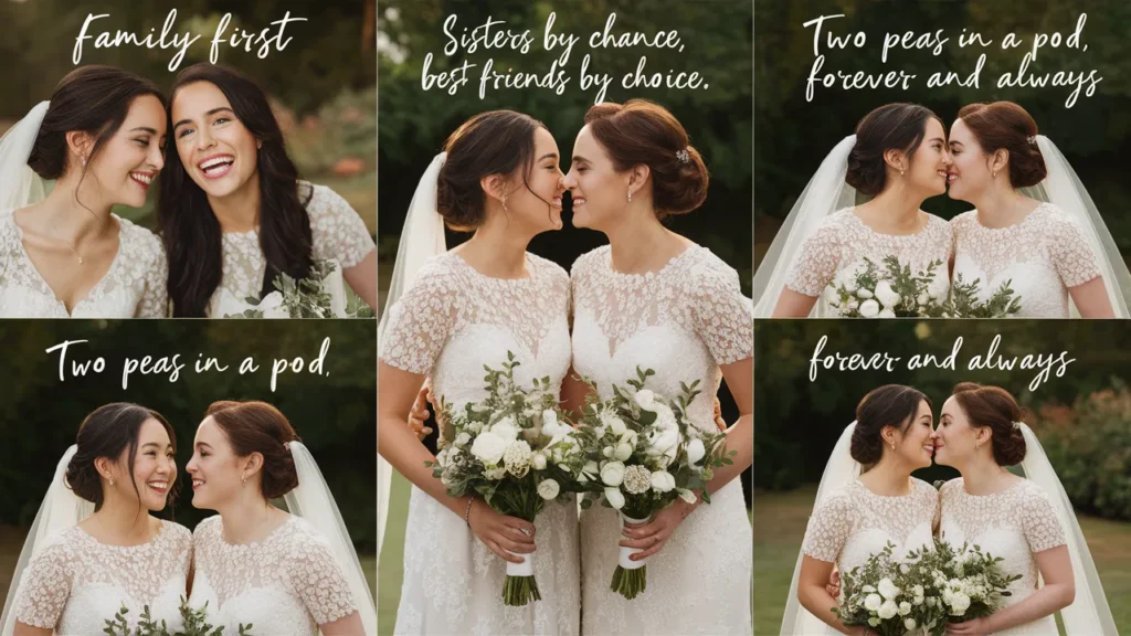 Sentimental Captions for Sister's Big Day