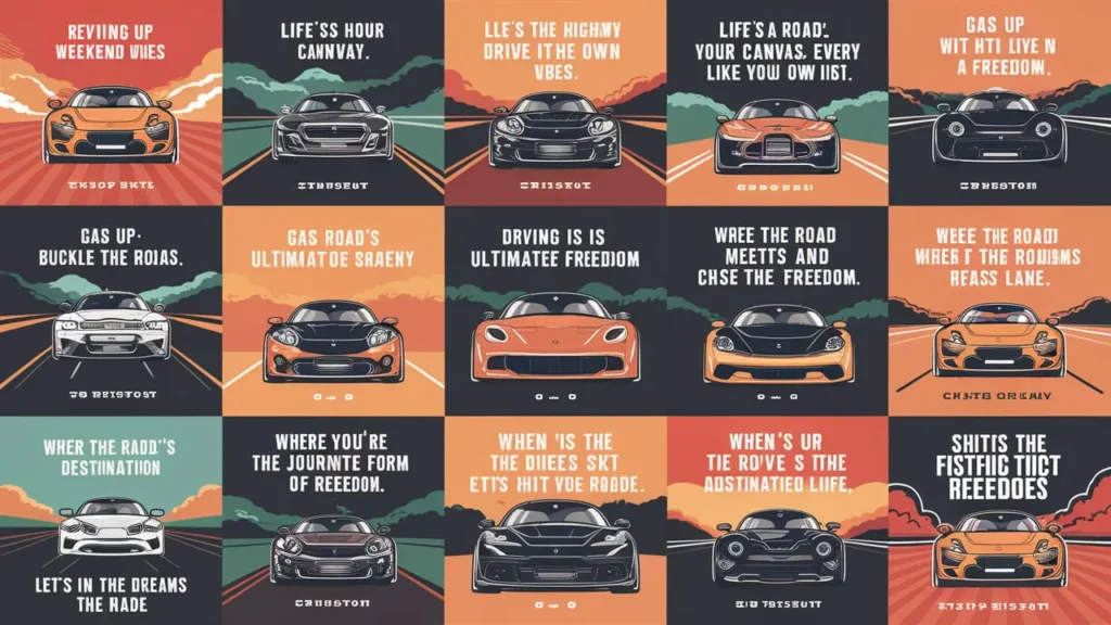 Aesthetic Driving Captions for Your Feed