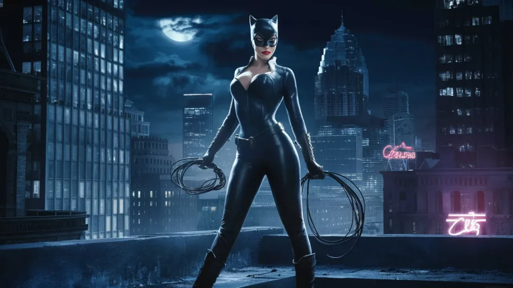Cosplay Catwoman Captions