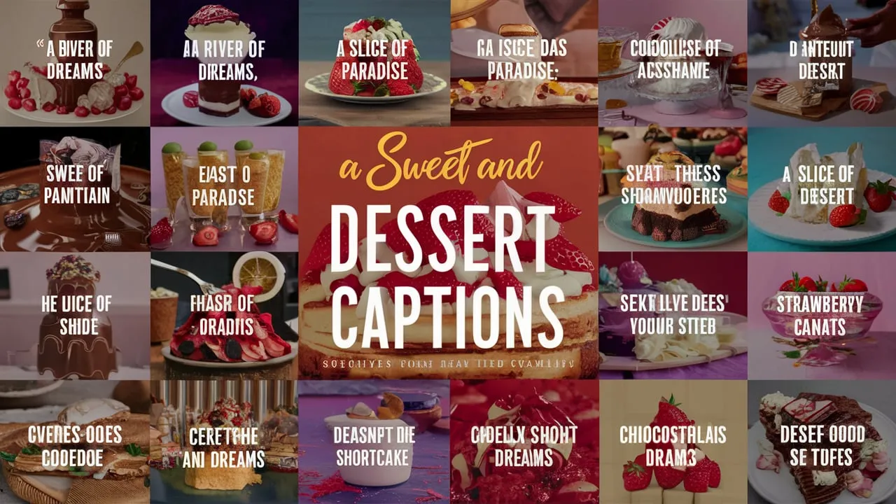 Dessert Captions