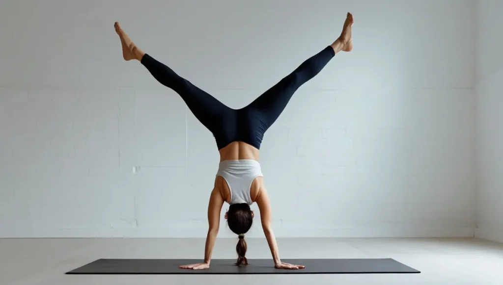 First-Time Handstand Captions
