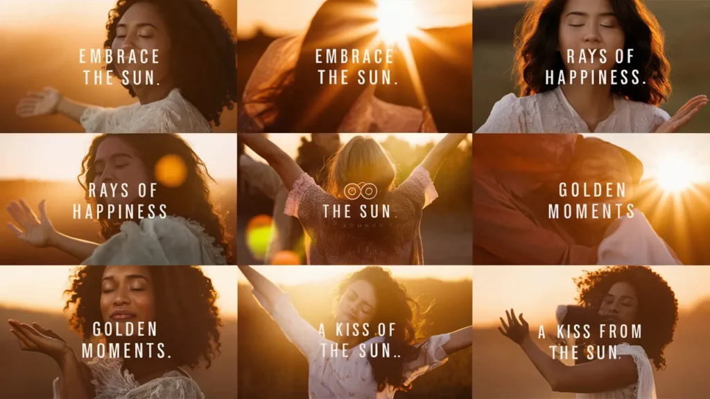 Inspirational Sun Kissed Captions