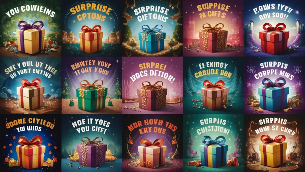 Luxury Surprise Gift Captions