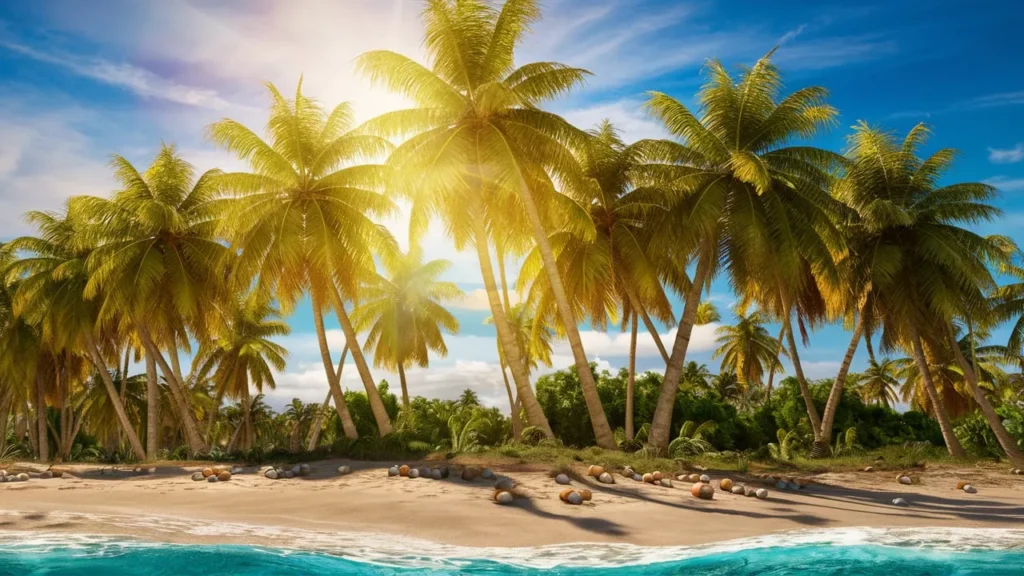 Palm Tree Sunset Captions