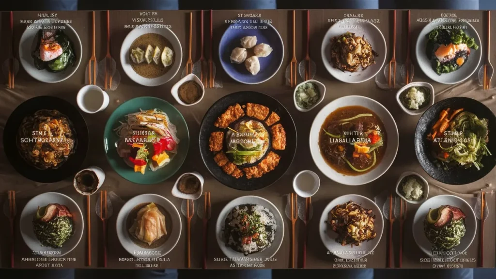 Short Asian Food Captions