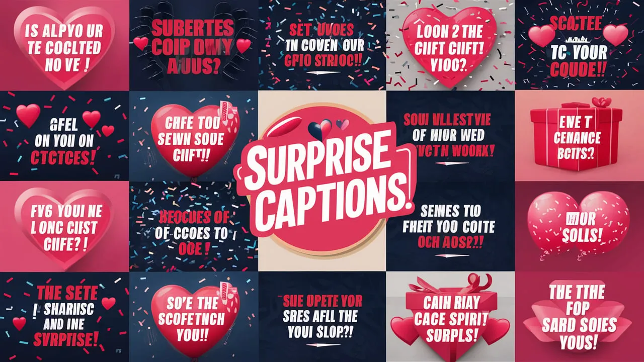 Surprise Gift Captions